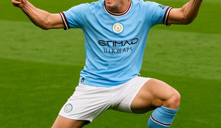 Ilustrasi Haaland, Mesin Gol Baru Manchester City di zeusbola
